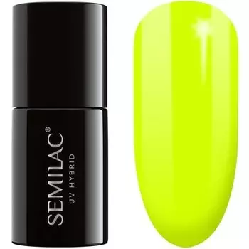 Гель-лак для ногтей SEMILAC, стойкий и простой в нанесении, 7 мл, 040 Канареечно-зеленый