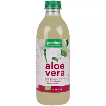 Гель с соком алоэ вера 99,3% чистый, охлаждающий гель 1 литр Purasana
