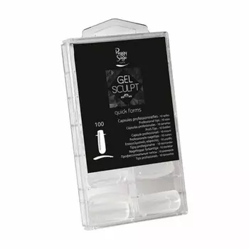 Gel Sculpt Quick Forms, 100 капсул Proffessionnelles, прозрачные, Peggy Sage