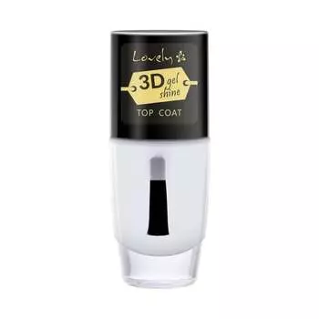 Гель-топ для ногтей с 3D-эффектом, 8 мл Lovely, 3D Gel Shine Top Coat