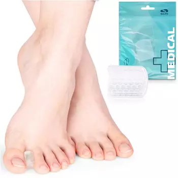 Гелевая клиновидная пластина для шишек - облегчает боль и улучшает положение пальцев, размер S Sulpo