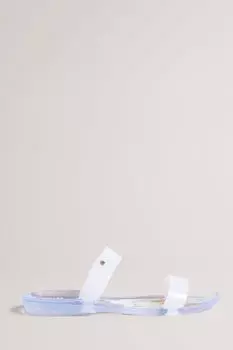 Гелевые шлепанцы Juleeyy Sunburst изумрудного цвета с двумя ремешками Ted Baker, зеленый