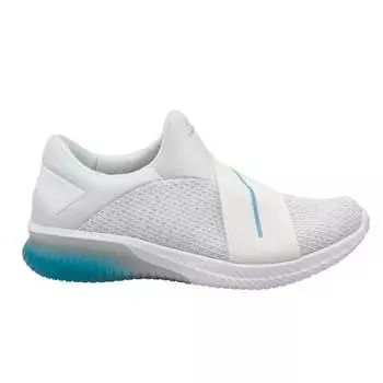 Гелевые вязаные мужские серые кроссовки Kenun Asics, белый