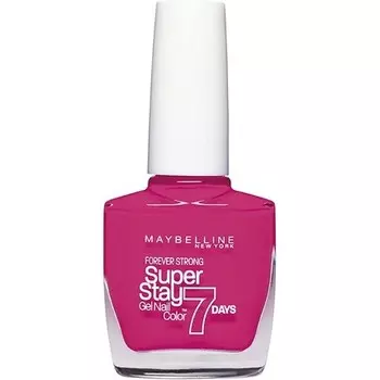 Gemey Maybelline Лак для ногтей Forever Strong Super Stay 7 Days в цвете Фуксия Роза 10 мл Maybelline New York