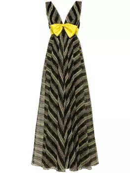 Gemy Maalouf полосатое платье без рукавов, желтый