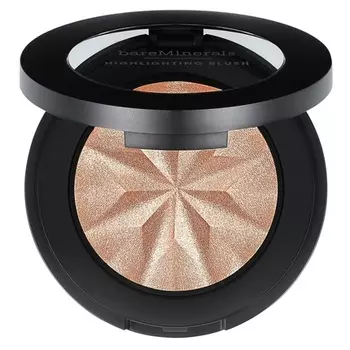 Gen Nude Highlighting Blush Румяна 2-в-1 + хайлайтер Гибридный шелковистый растушевываемый макияж Для повседневного использования Не содержит талька Веганское персиковое сияние, Bareminerals
