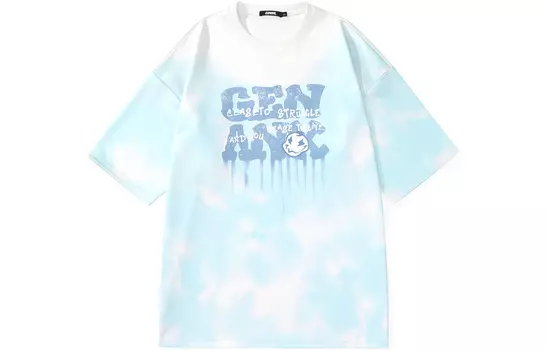 GENANX футболка унисекс, Печатный синий