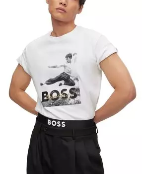 гендерно-нейтральная футболка из коллаборации с Брюсом Ли Hugo Boss