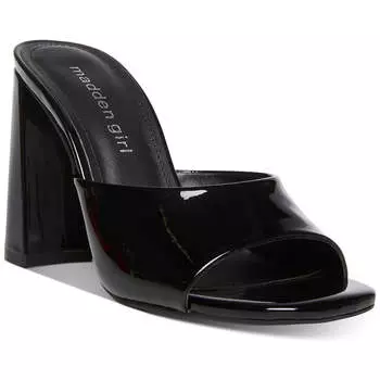 Genius Женские удобные стельки Шлепанцы Мюли Сандалии Madden Girl, черный