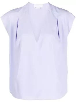 Genny блузка с V-образным вырезом, фиолетовый
