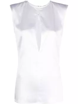 Genny блузка с вырезом, белый