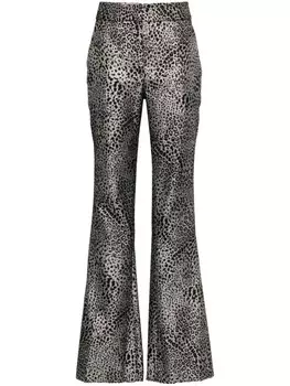 Genny брюки с люрексом, черный