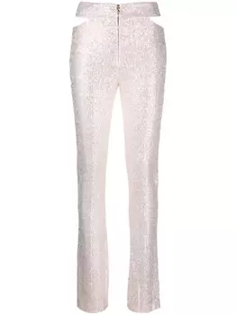 Genny брюки с пайетками, розовый