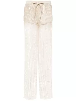 Genny брюки с пайетками, золотой