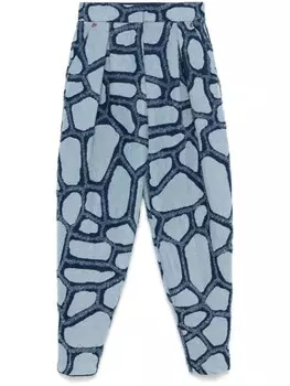 Genny джинсы с черепаховым узором, синий