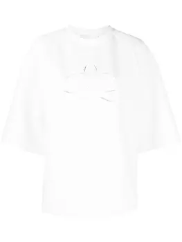 Genny футболка с вышивкой, белый