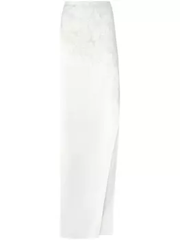Genny гипюровая юбка макси, белый