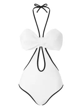 Genny купальник с вырезами, белый