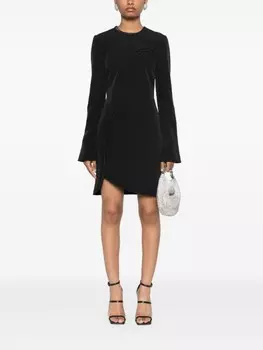 Genny мини-платье-футляр с 3D-деталями, черный
