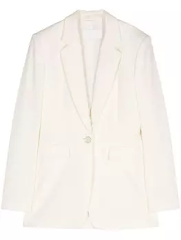 Genny однобортный блейзер, белый