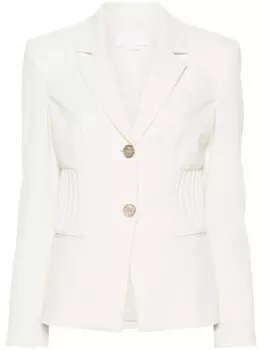 Genny однобортный блейзер, белый