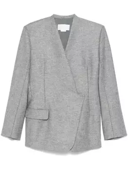 Genny пиджак с V-образным вырезом, серый