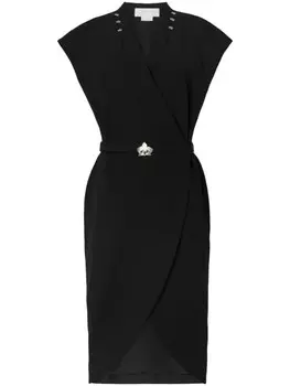 Genny платье миди с заклепками, черный