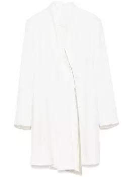 Genny платье мини со стразами, белый