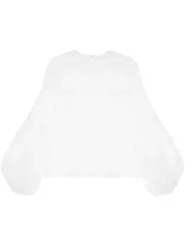 Genny прозрачная блузка, белый