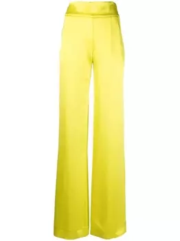 Genny прямые брюки с завышенной талией, желтый