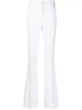 Genny расклешенные брюки с завышенной талией, белый