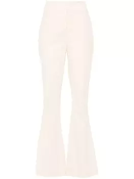 Genny расклешенные брюки с жатым эффектом, нейтральный цвет