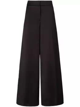 Genny расклешенные брюки широкого кроя, черный