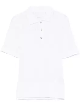 Genny рубашка поло в рубчик, белый