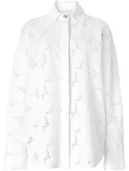 Genny рубашка с английской вышивкой, белый