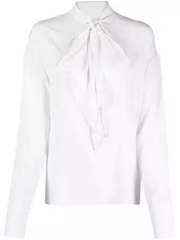 Genny рубашка с бантом, белый