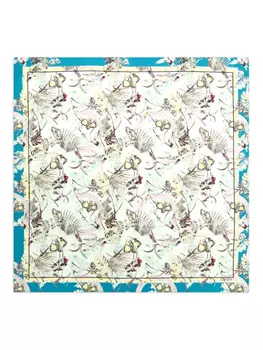 Genny шарф с абстрактным узором, синий