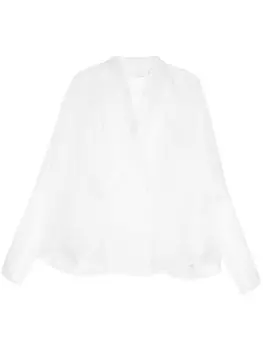 Genny шелковая блузка, белый