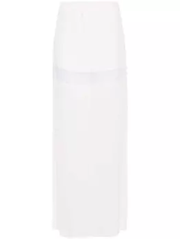 Genny шелковые брюки палаццо, белый