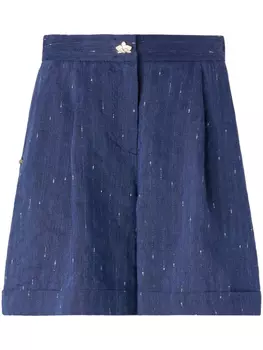 Genny шорты строгого кроя, синий