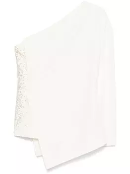 Genny топ на одно плечо, белый