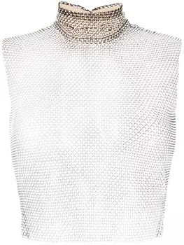 Genny топ с кристаллами, черный