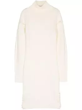 Genny трикотажное мини-платье, белый