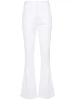 Genny твиловые расклешенные брюки, белый