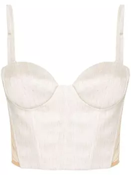 Genny твиловый топ-корсет, нейтральный цвет