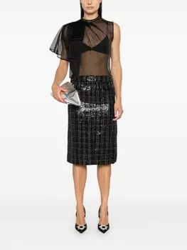 Genny юбка с пайетками, черный