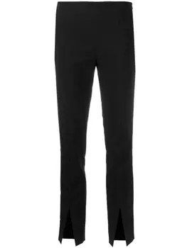 Genny укороченные брюки с разрезами, черный