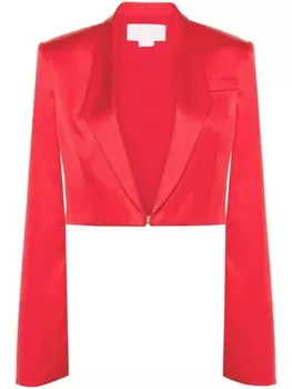 Genny укороченный однобортный блейзер, красный