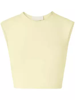 Genny укороченный топ без рукавов, желтый