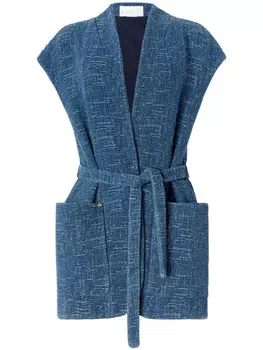 Genny жилет на пуговицах, синий